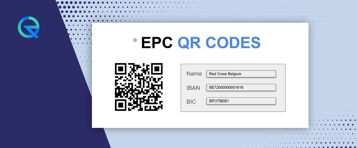 EPC QR Code with SEPA payment details and IBAN